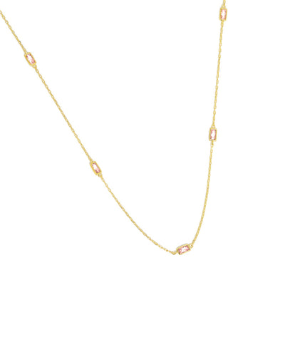 Colar Baguette Pink Eugénio Campos
