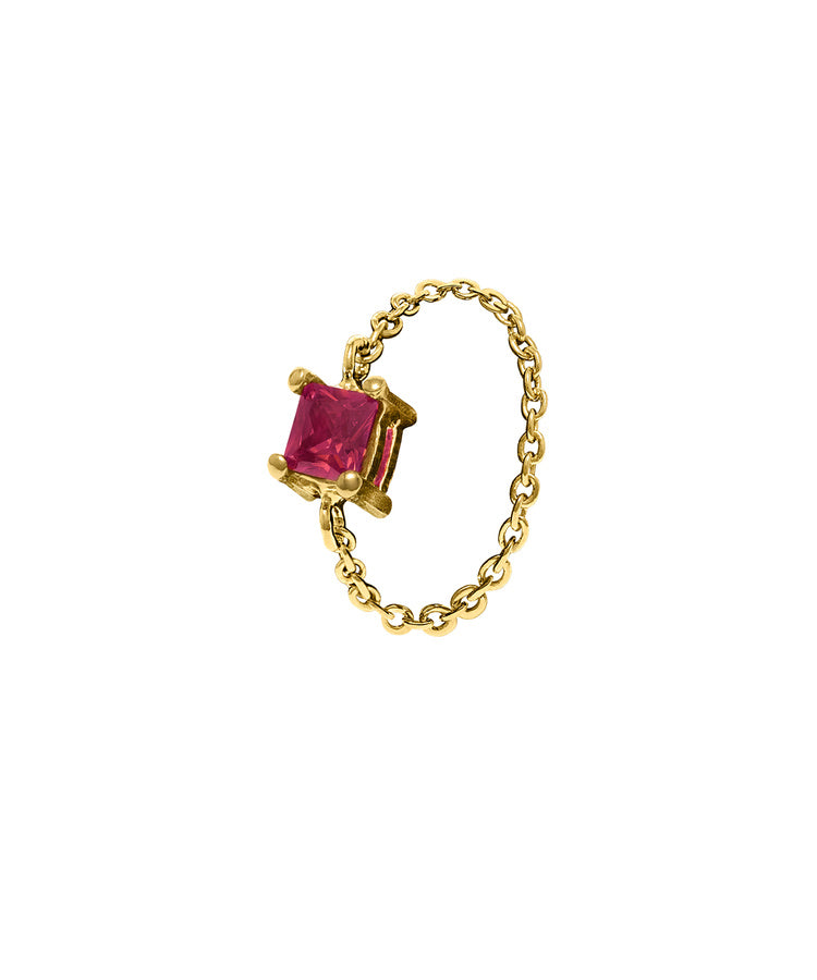 Anel Merah com Quartzo Rosa Eugénio Campos