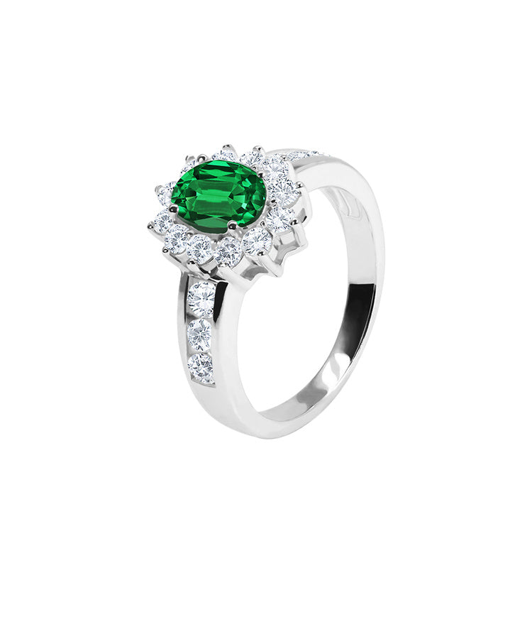 Anel Romance Verde Eugénio Campos