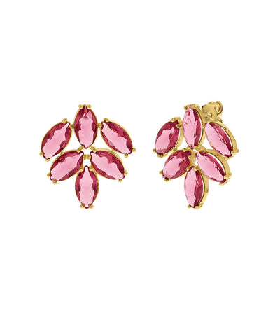 Brincos Glamour Pequenos Rosa Eugénio Campos