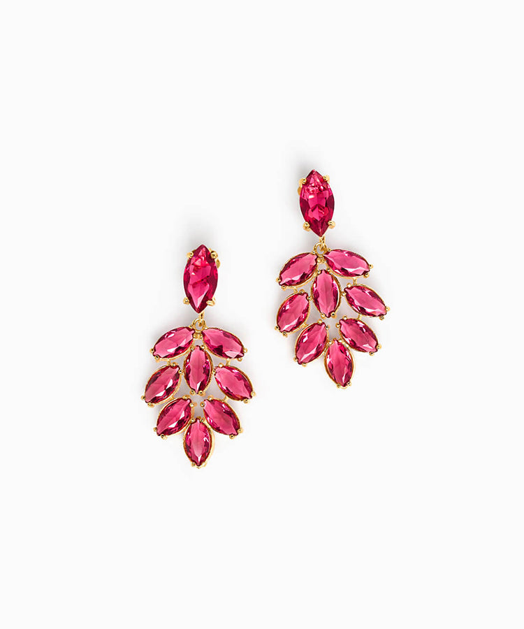 Brincos Glamour Rosa Eugénio Campos