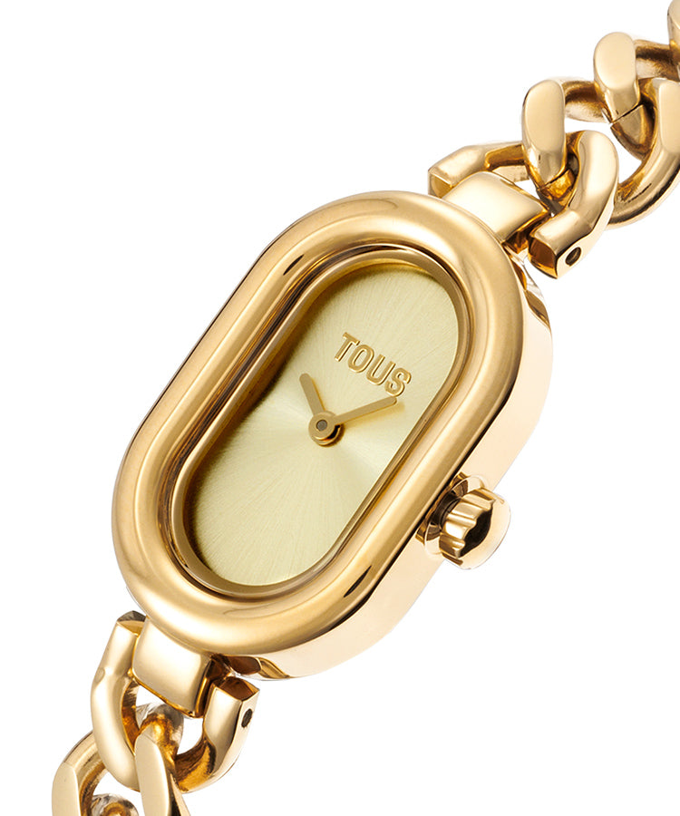 Relógio Tous Oval Time Dourado