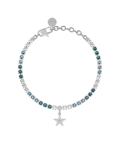 Pulseira tennis azul com estrela Kidult