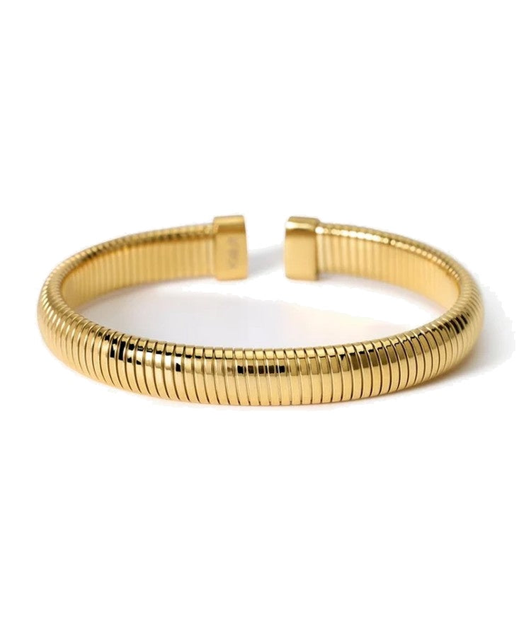 Pulseira tubogás em aço dourado Kidult
