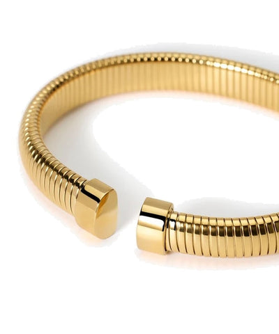 Pulseira tubogás em aço dourado Kidult