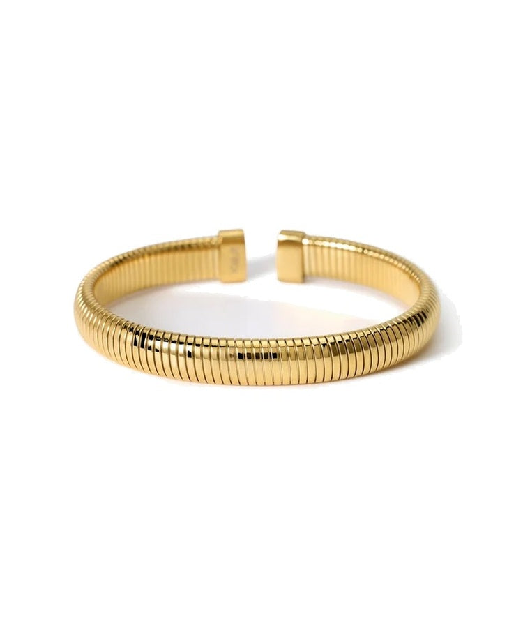 Pulseira tubogás em aço dourado