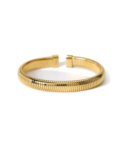 Pulseira tubogás em aço dourado