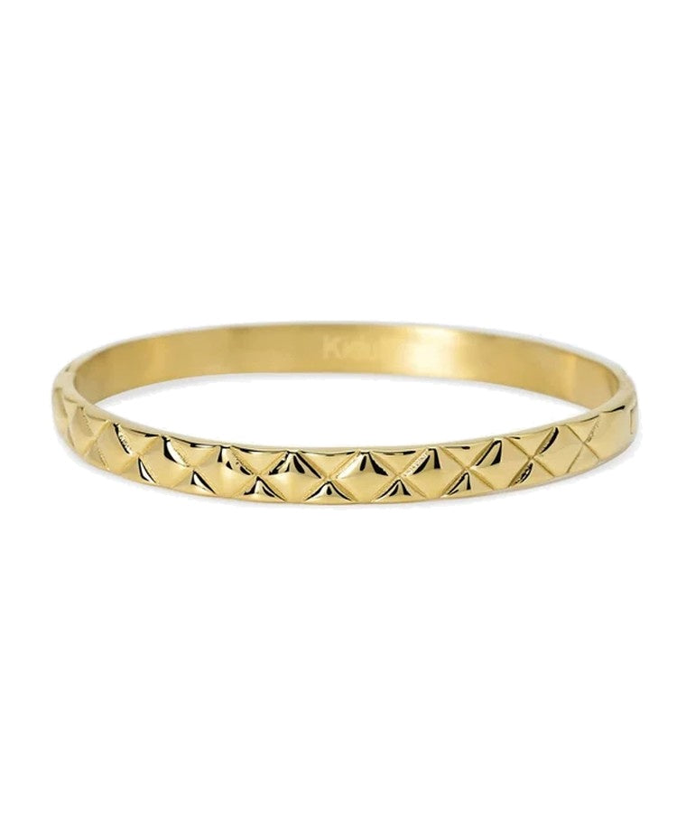 Bracelete Matelassé em aço dourado Kidult