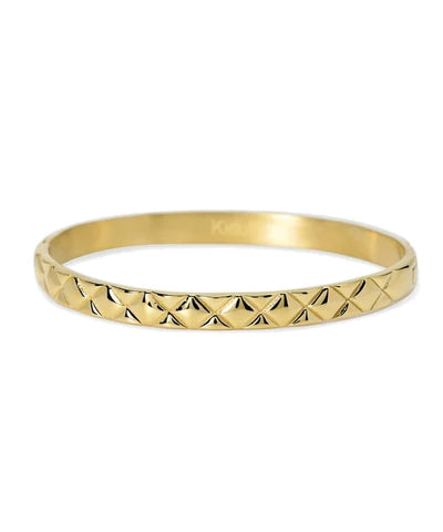 Bracelete Matelassé em aço dourado Kidult