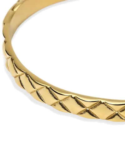 Bracelete Matelassé em aço dourado Kidult
