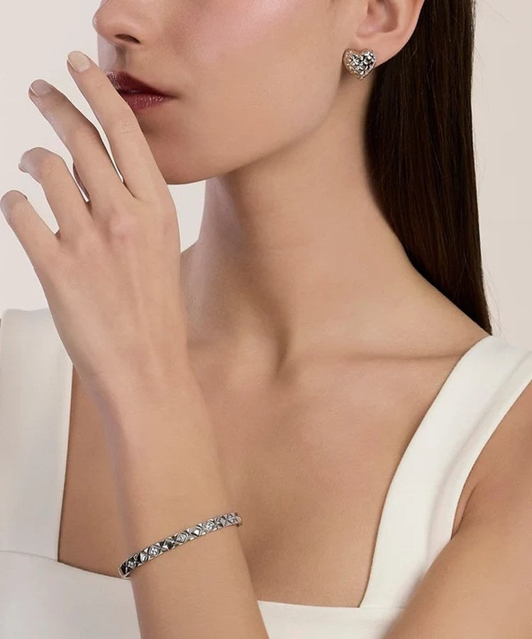 Bracelete Matelassé em aço Kidult