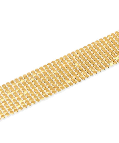 Pulseira de corrente de discos dourada Kidult