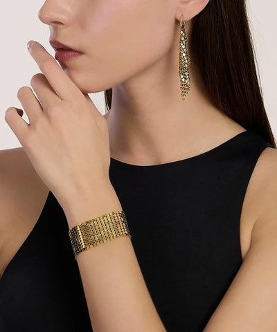 Pulseira de corrente de discos dourada Kidult