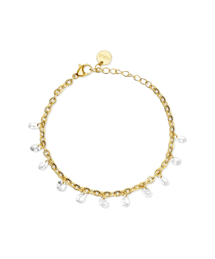 Pulseira Kidult Style 101 Dourada com Corrente Fancy