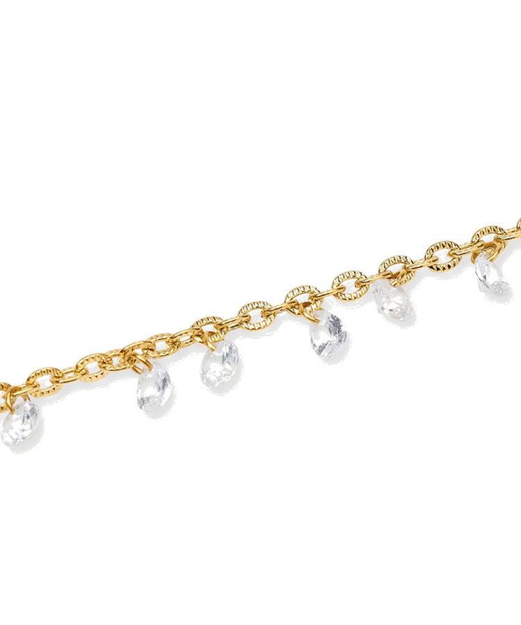 Pulseira Kidult Style 101 Dourada com Corrente Fancy