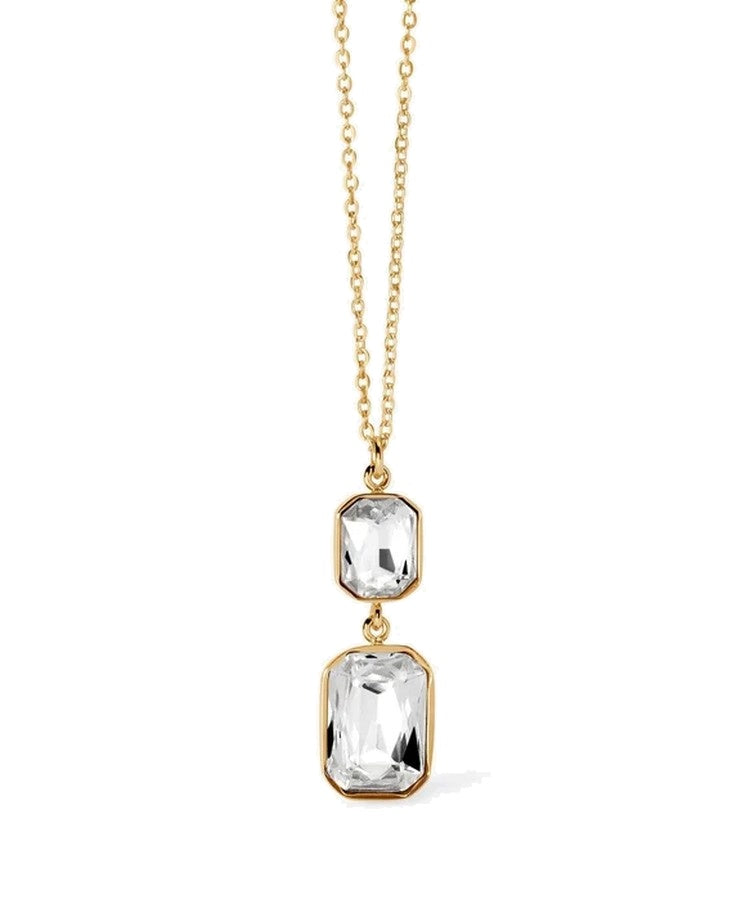 Choker dourado com cristais pendentes Kidult