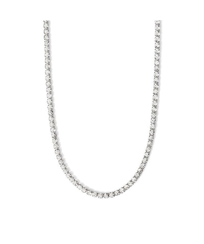 Choker ajustável com cristais brancos