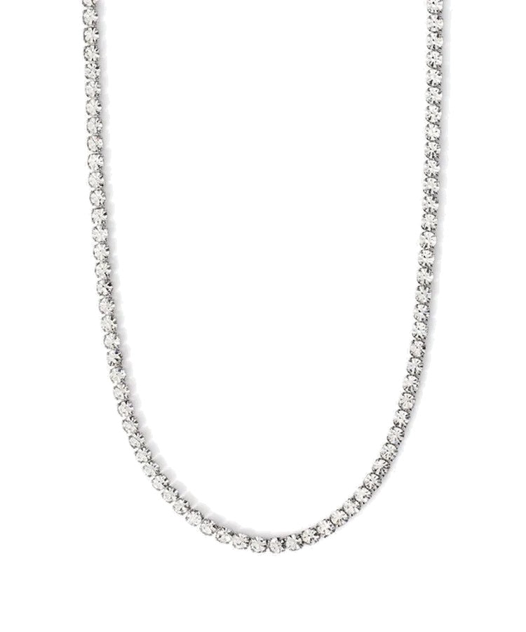 Choker ajustável com cristais brancos Kidult