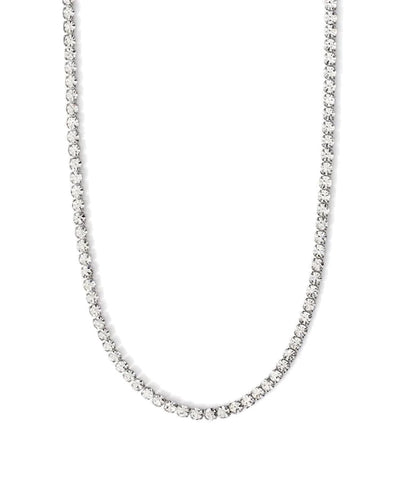 Choker ajustável com cristais brancos Kidult