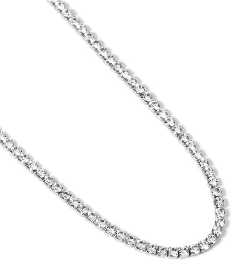 Choker ajustável com cristais brancos Kidult