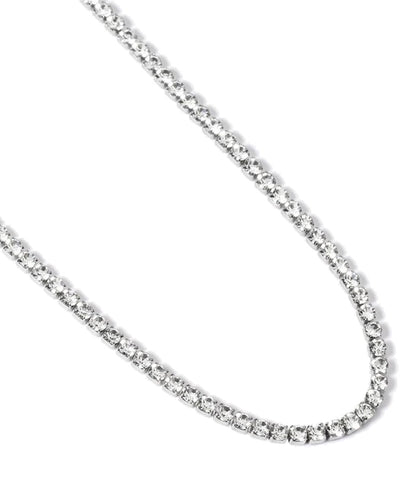 Choker ajustável com cristais brancos Kidult
