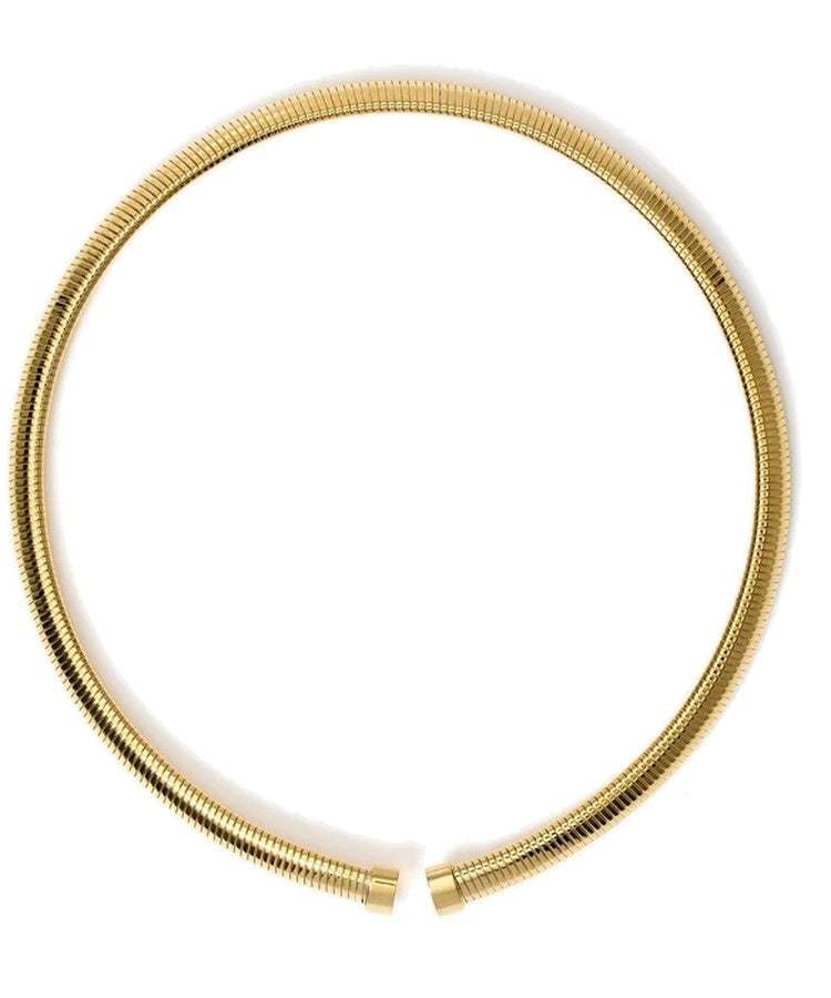 Choker tubogás em aço dourado Kidult