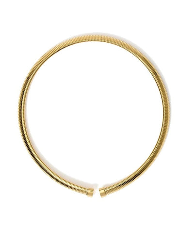 Choker tubogás em aço dourado
