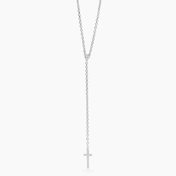 Choker com pingente de cruz