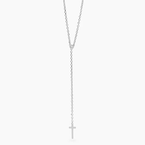 Choker com pingente de cruz