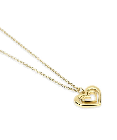 Choker dourado com coração Kidult