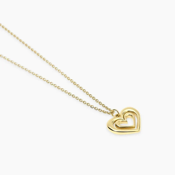 Choker dourado com coração