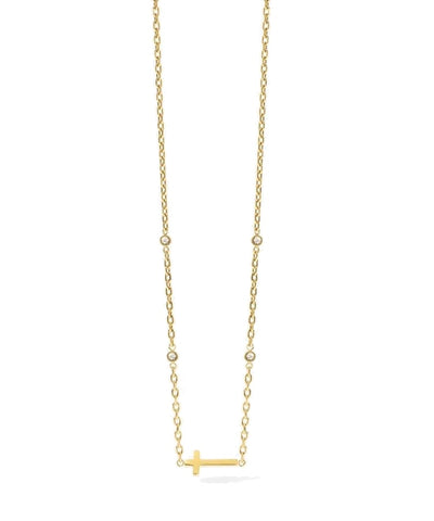 Choker dourado com cruz Kidult