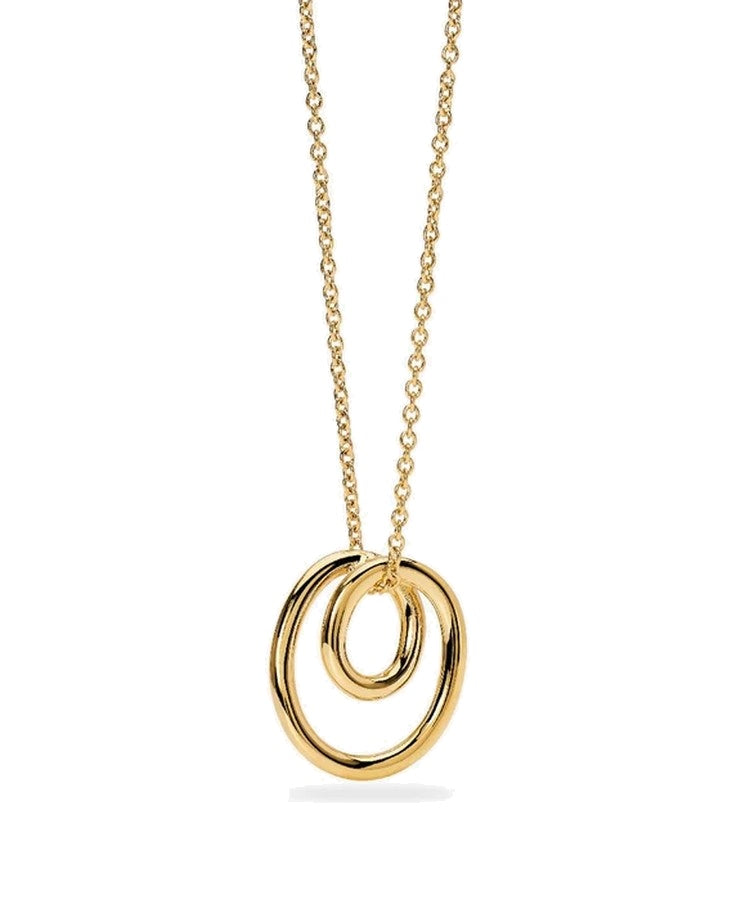 Choker feminino com espiral em aço dourado Kidult