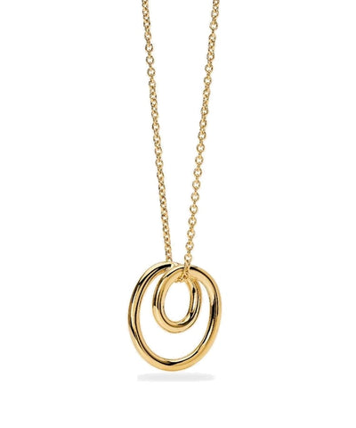 Choker feminino com espiral em aço dourado Kidult