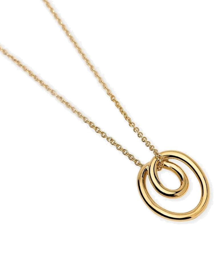 Choker feminino com espiral em aço dourado Kidult