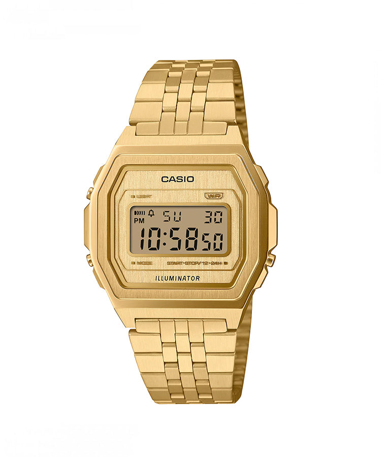 Relógio Casio Vintage A100 Dourado