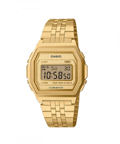 Relógio Casio Vintage A100 Dourado