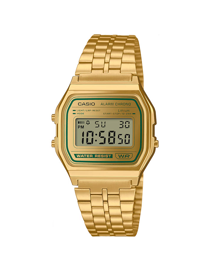 Relógio Casio Vintage A158 Dourado Envelhecido