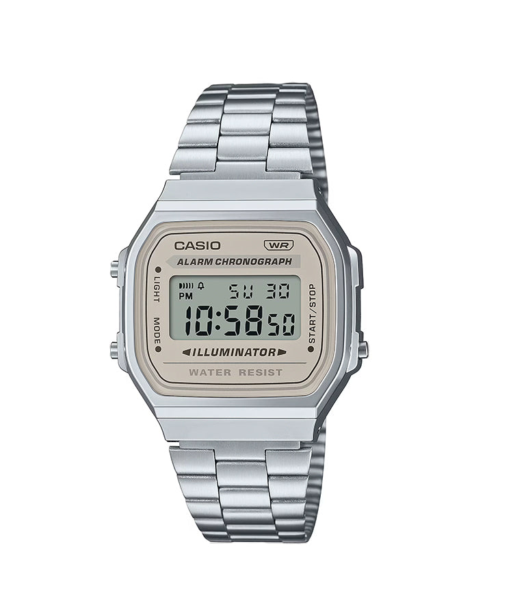 Relógio Casio Vintage A168 Prateado Grafite