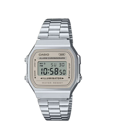 Relógio Casio Vintage A168 Prateado Grafite