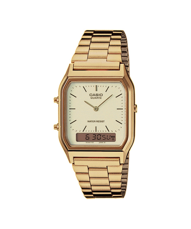 Relógio Casio Vintage Branco Retro-Moderno