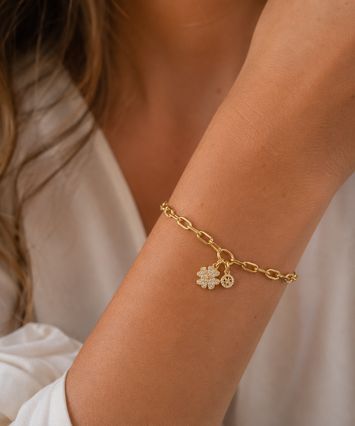 Pulseira Aço Guess Love Bits