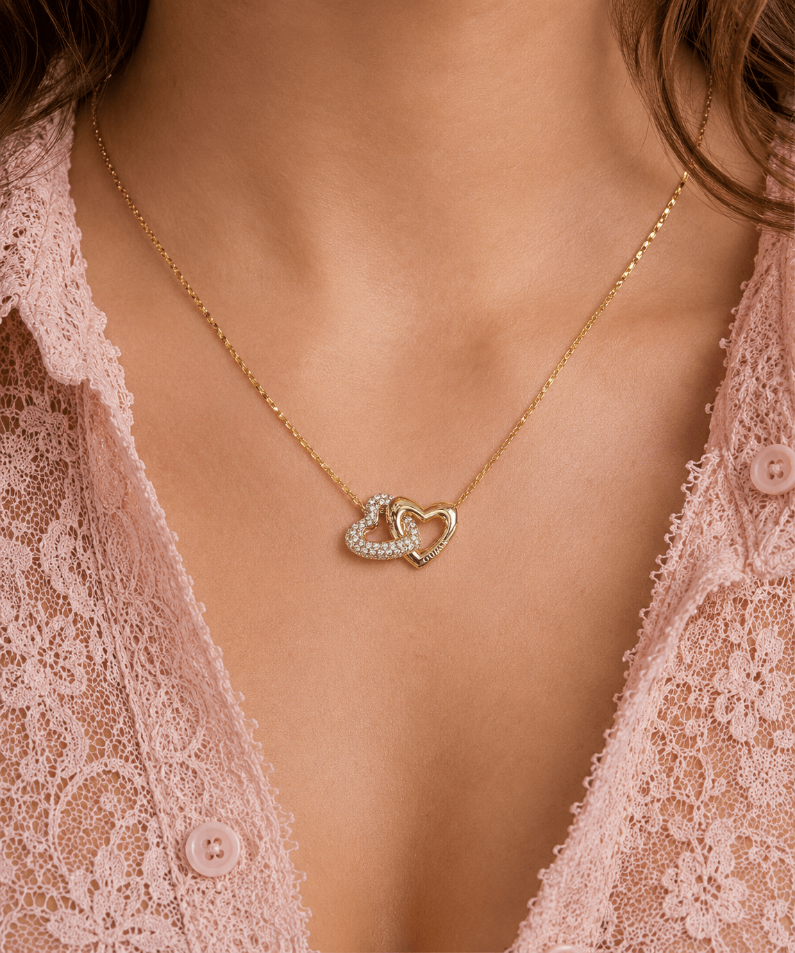 Colar Aço Dourado Guess Beloved