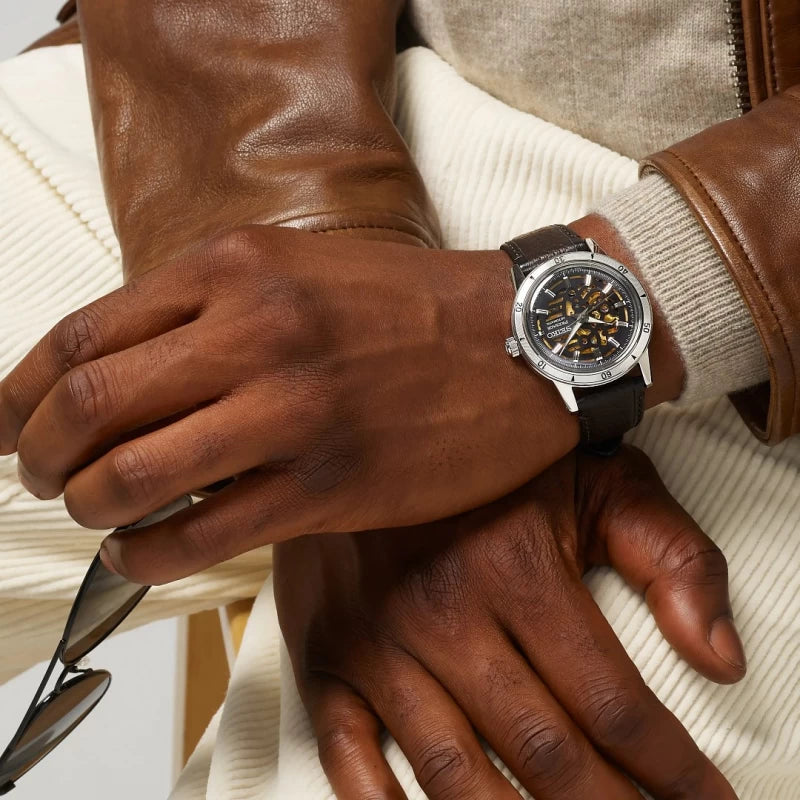 Relógio Seiko Presage Style60's Skeleton Preto
