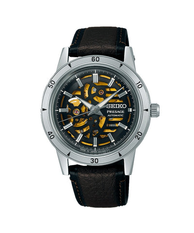 Relógio Seiko Presage Style60's Skeleton Preto