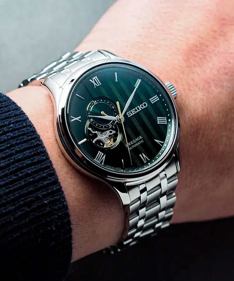 Relógio Seiko Presage Japanese Garden 4R39 Verde
