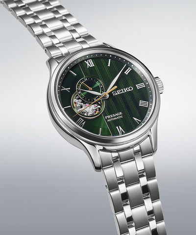 Relógio Seiko Presage Japanese Garden 4R39 Verde