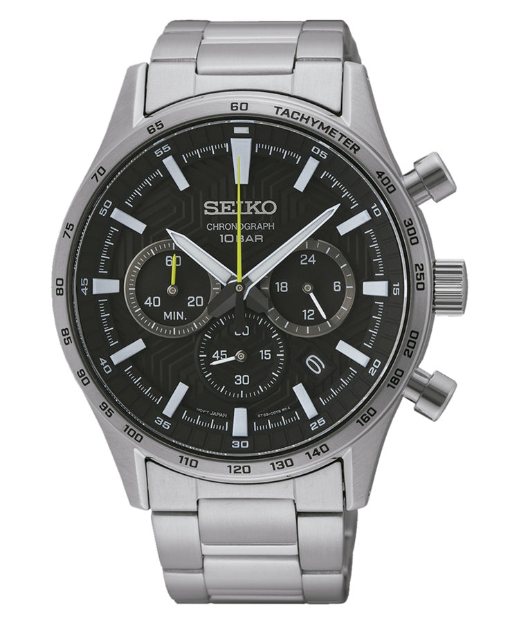 Relógio Seiko Neo Sports Crono Aço Vidro Safira