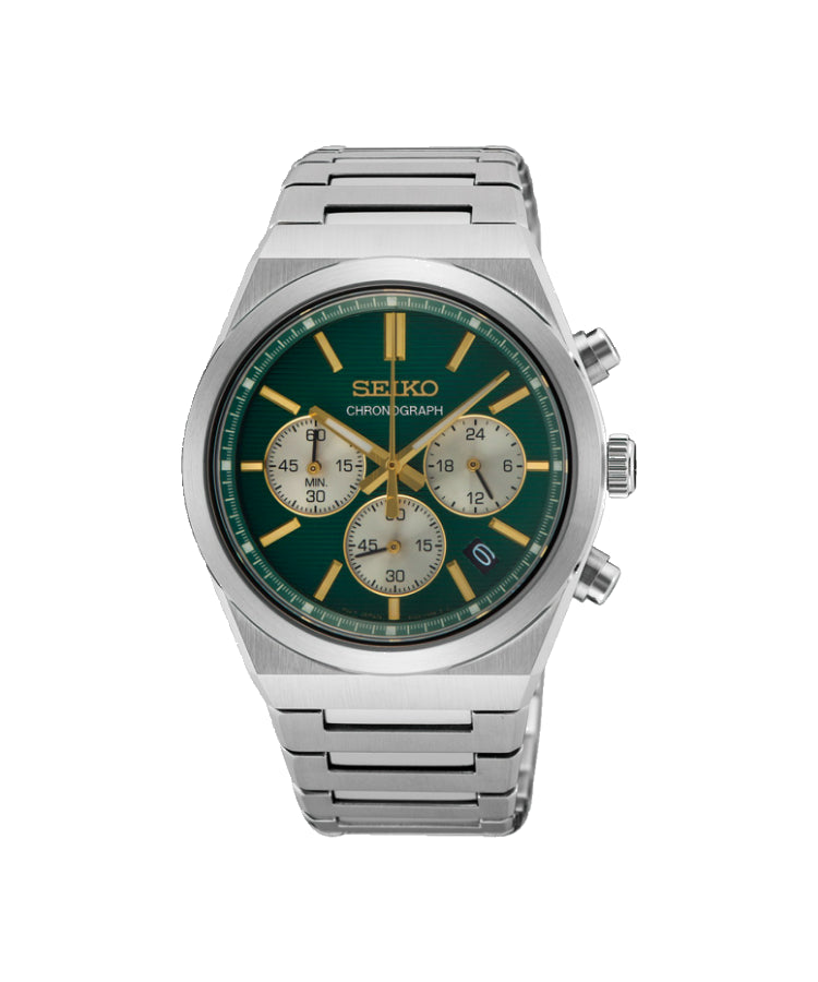 Relógio Seiko Essentials Cronógrafo 40mm Verde