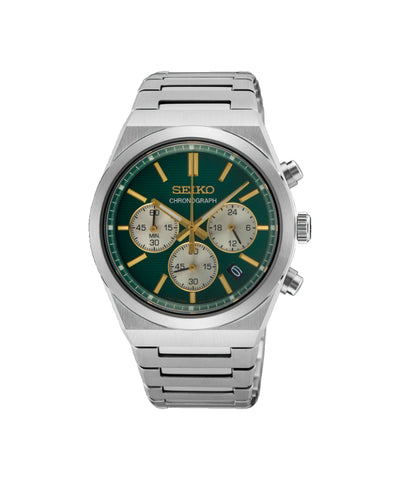 Relógio Seiko Essentials Cronógrafo 40mm Verde